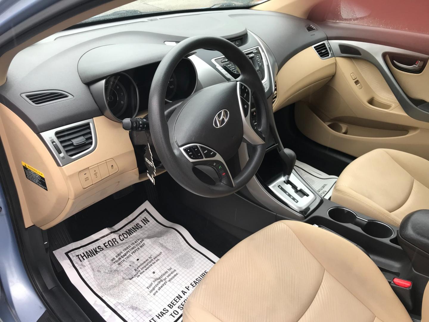 2012 Blue /Tan Hyundai Elantra GLS (KMHDH4AE0CU) with an 1.8 V4 engine, Automatic transmission, located at 577 Chester Pike, Prospect Park, PA, 19076, (610) 237-1015, 39.886154, -75.302338 - Photo#10